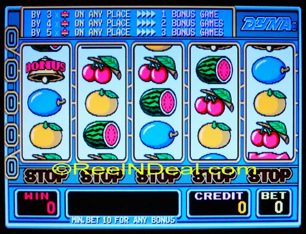 Dyna Rushin' Bell Bonus Cherry Master 8-Liner Slot Machine Highly Profitable