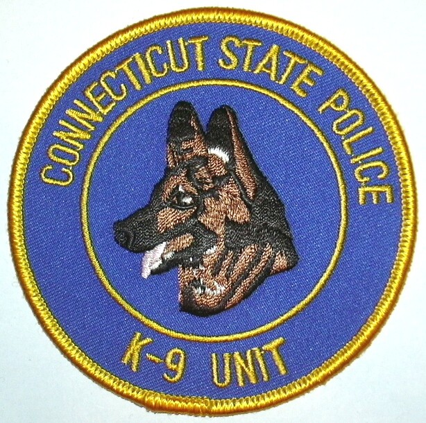 US CONNECTICUT K9 POLICE patch