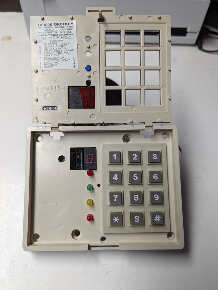 Napco RP1009 Keypad with new faceplate.