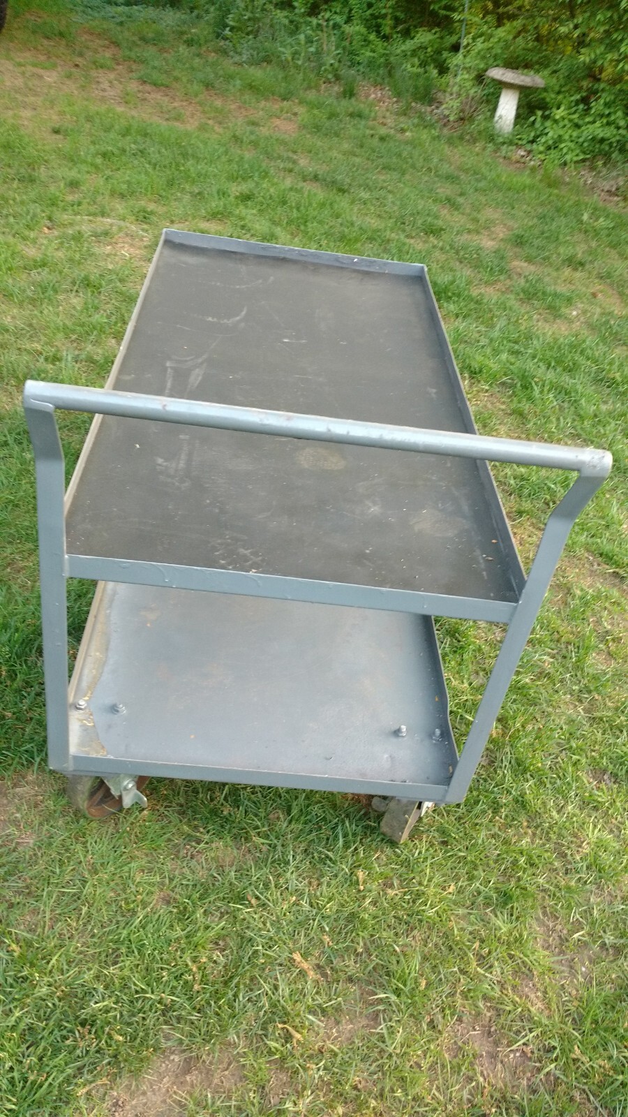 Heavy Duty Steel Welded Service Cart Two Shelf ,1200 Lb. Capacity, 60"L x 30"W