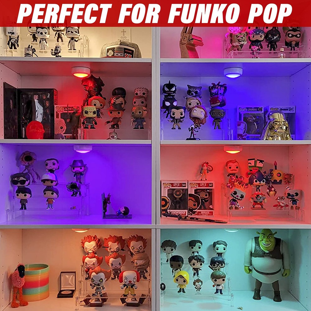 Acrylic Display Risers,Clear Display Risers Stand Small Mini Shelf 3 Tiered C...