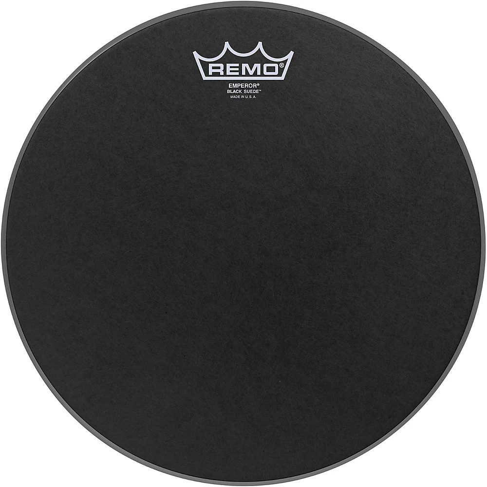 Remo Black Suede Emperor Batter Drumhead 12 in.