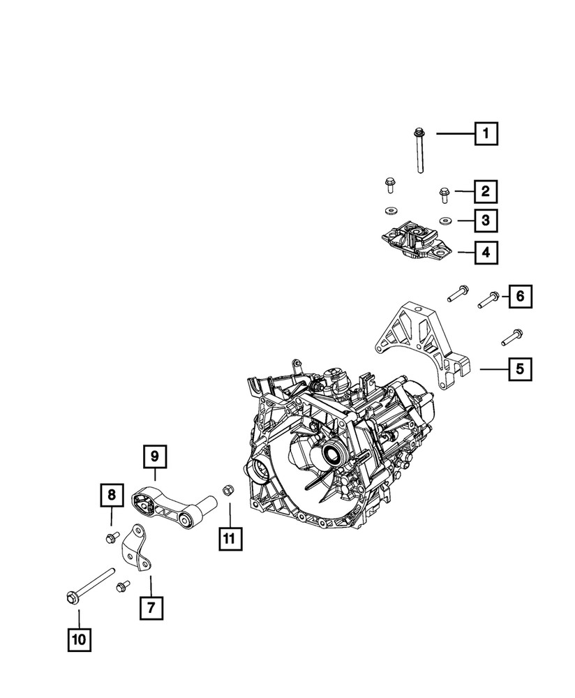Genuine Mopar Engine Isolator 68105215AB