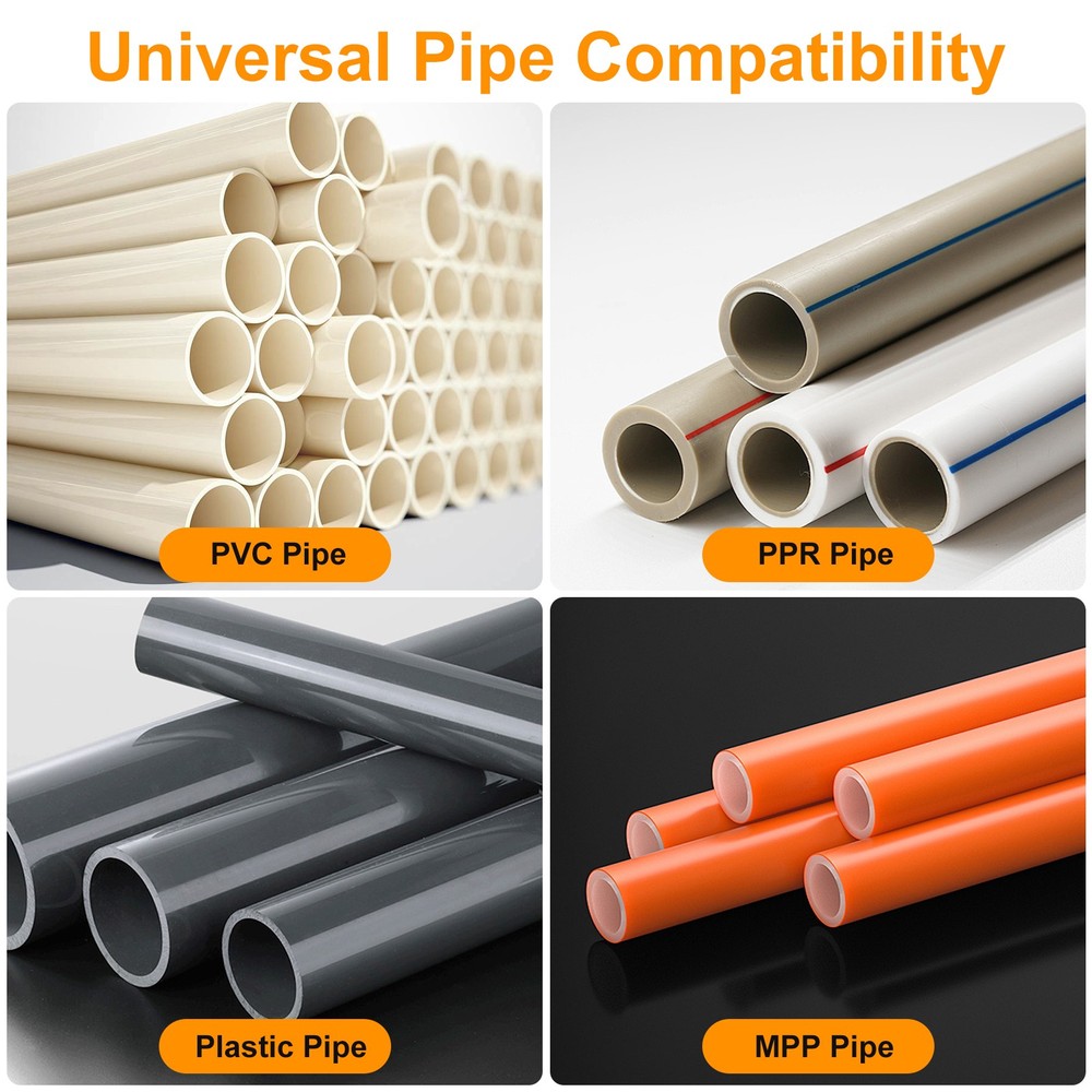 3x PVC Pipe Internal External Thread Cutter Tool Kit 1/2" 3/4" + Step Drill Bit