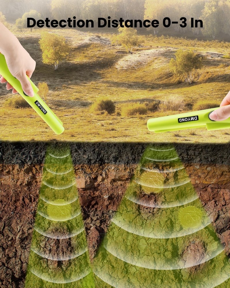 Metal Detector Pinpointer with 9V Battery - Perfect for Finding Hidden Treasures