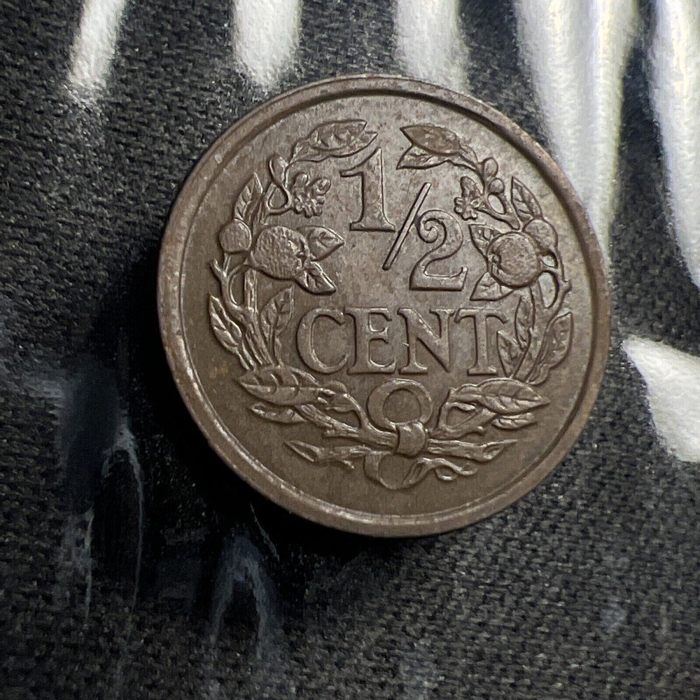 1909 Netherlands 1/2 Cent High Grade Z4451