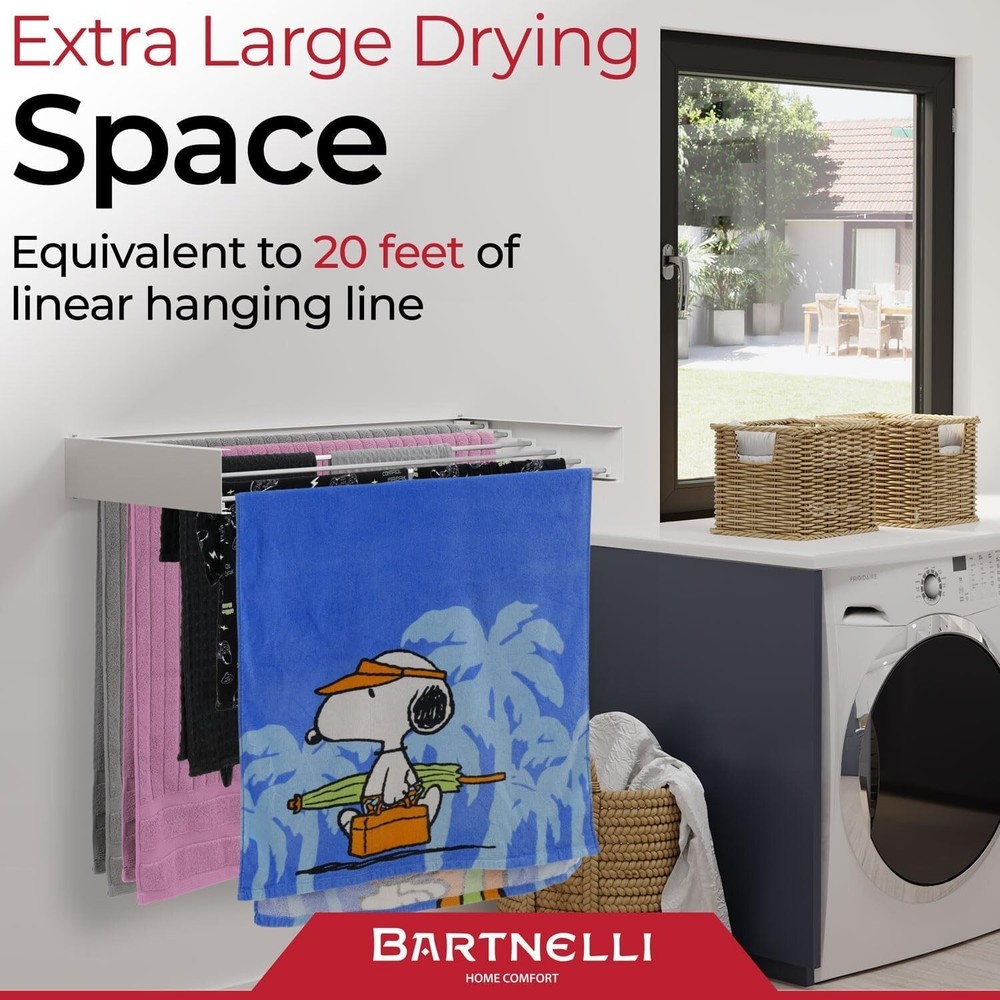 Compact Foldable Laundry Drying Solution - Indoor/Outdoor with 11.6 ft Capacity
