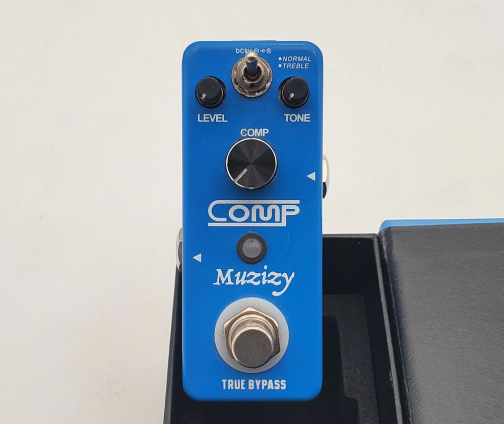 Muzizy Analog Compressor Effects Mini Pedal Ultimate Comp 2 Modes Compression