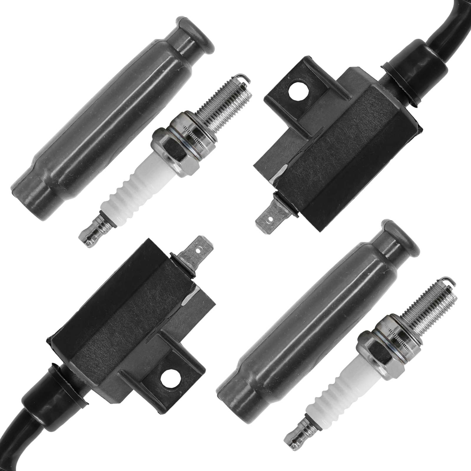 Ignition Coil w/Spark Plug & Cap for Kawasaki Brute Force 650 KVF650 4x4 2005-13