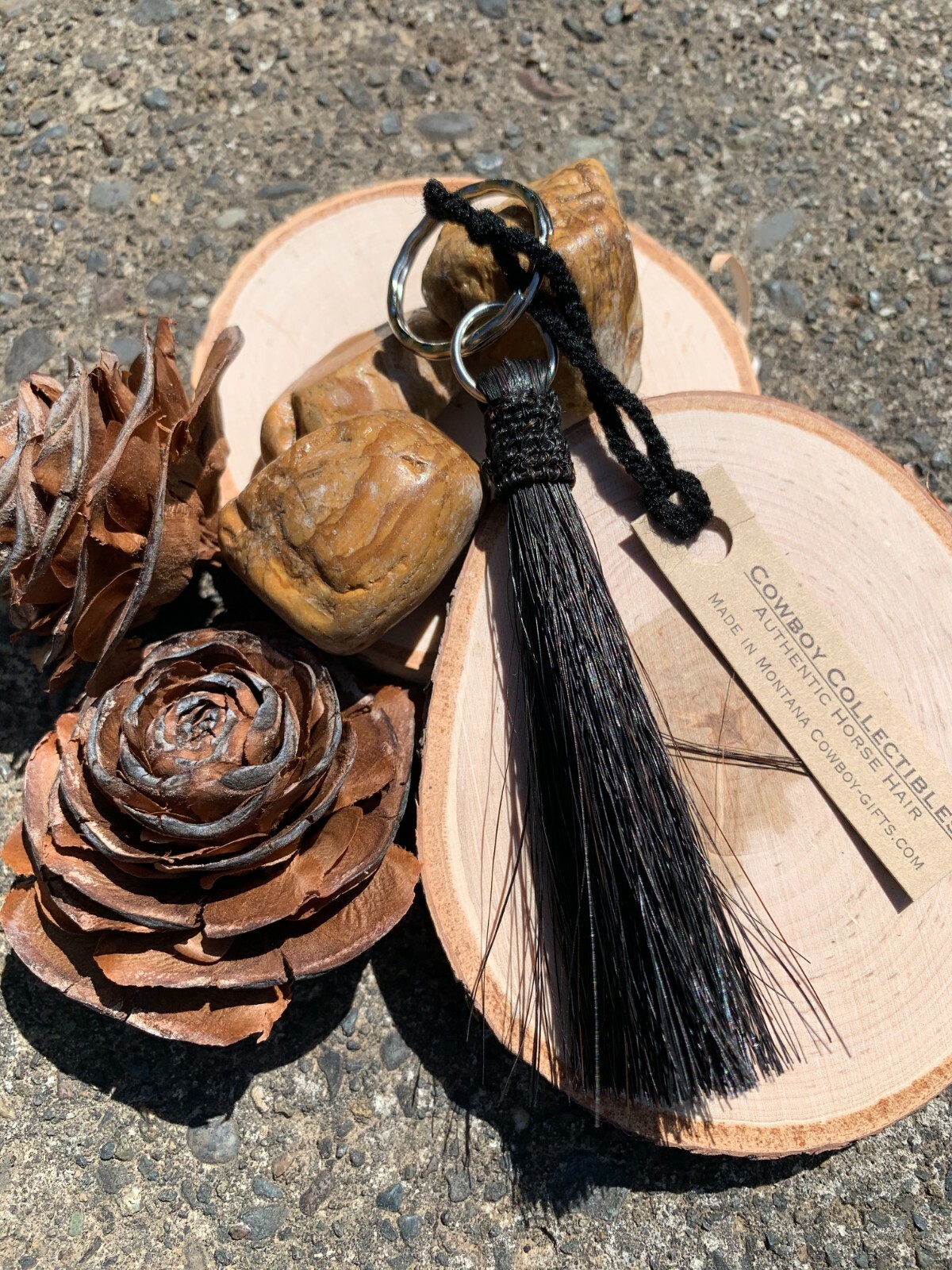 Cowboy Collectibles Horse Hair Tassel Key Chain, Zipper Pull, Decoration - NEW