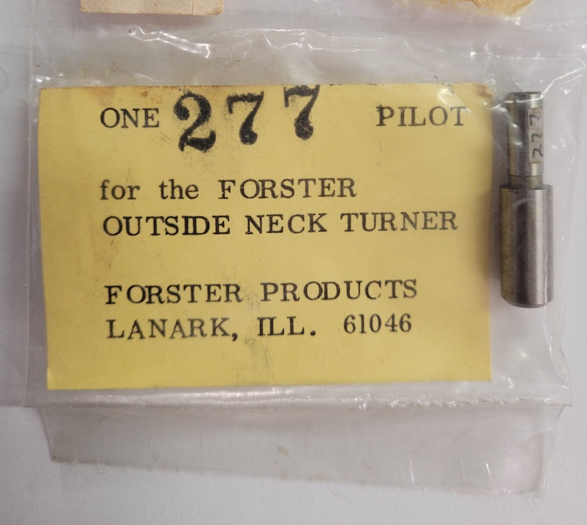 Forster Outside Neck Turner Pilots MULTIPLE SIZES **YOU PICK**