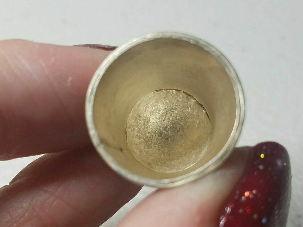 Antique Sterling Silver Thimble * Circa 1900