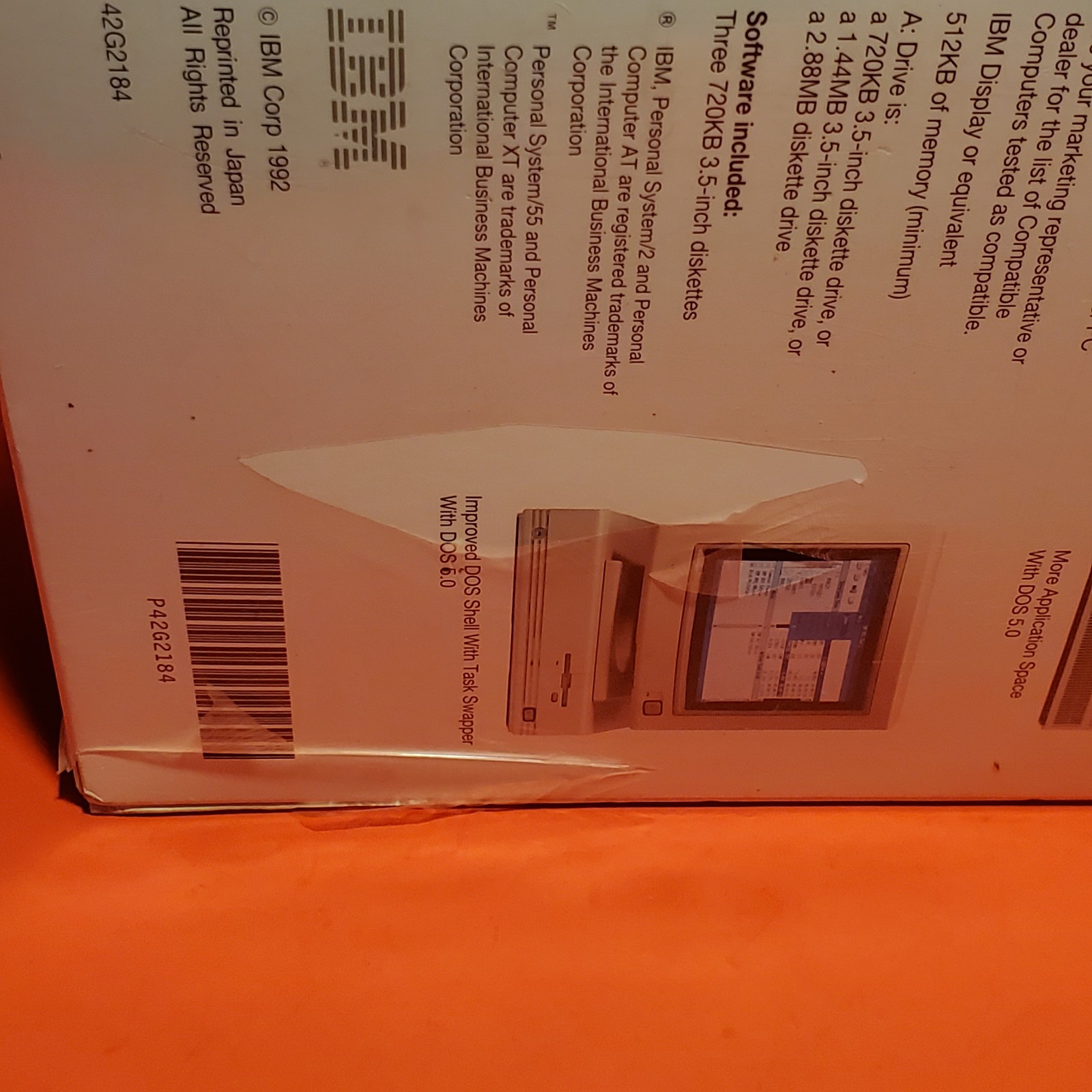 Microsoft MS DOS 5.0 IBM 3.5 inch Diskettes IBM and Compatibles 1992 NIB