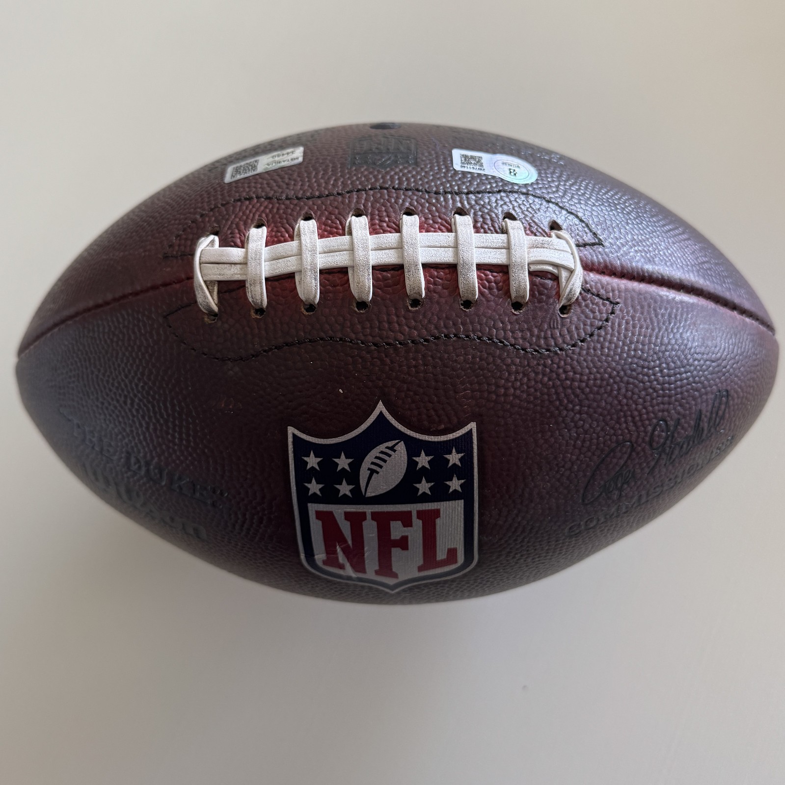 🏈Mike Evans GAME-USED💪Signed +Inscribed Ball Tampa Bay Buccaneers 24-25 Season