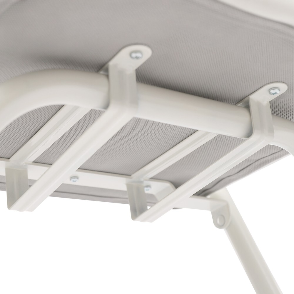 2PCS Modern Folding Bar Chairs, Space-Saving Design, Comfortable Seating White