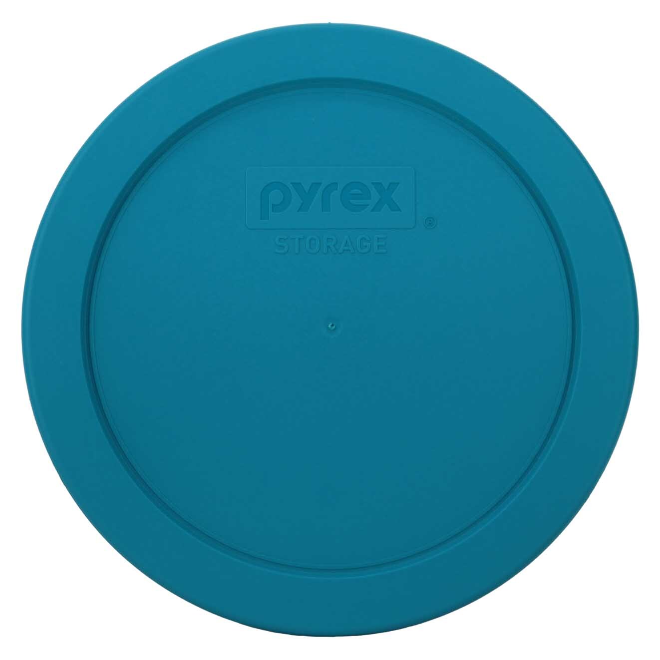 Pyrex 7201-PC 4-Cup Adriatic Blue Food Storage Replacement Lids (4-Pack)