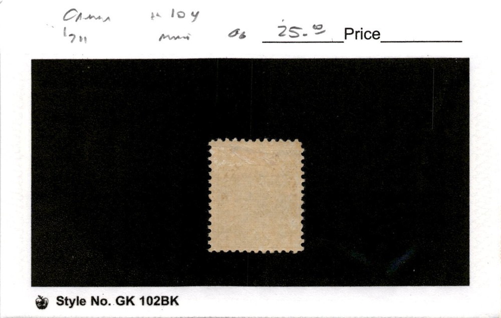 Canada, Postage Stamp, #104 Mint Hinged, 1911 King George (AE)