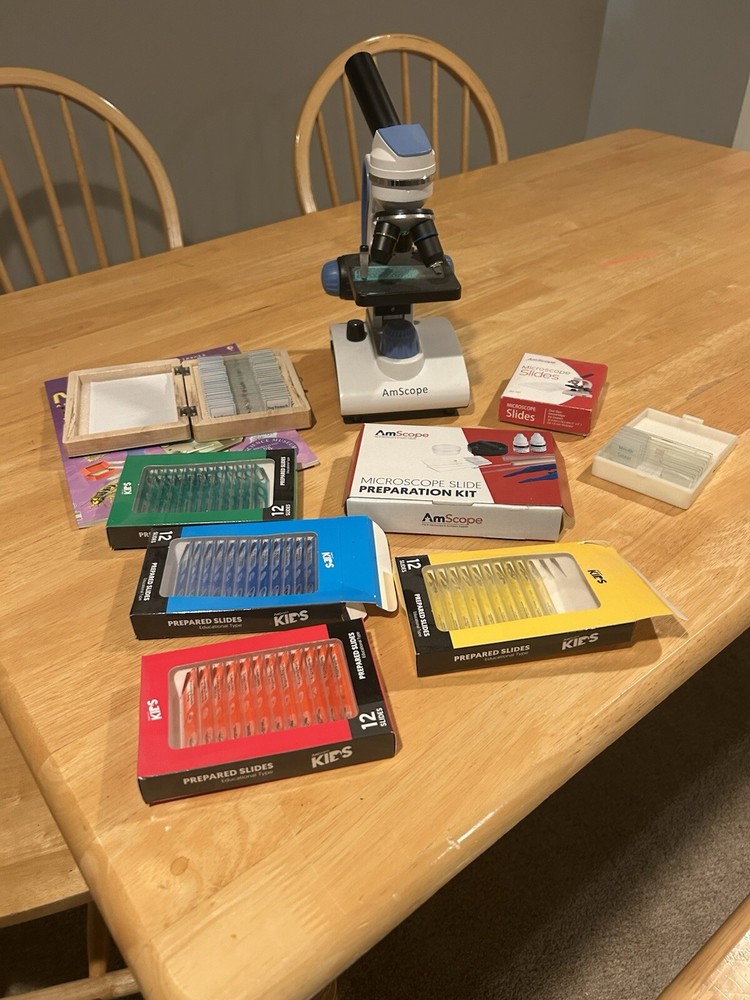 Amfar Microscope And Slides