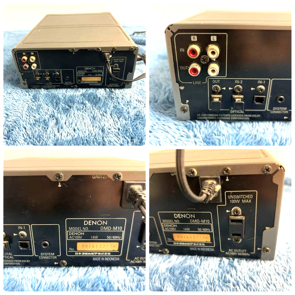 Junk Not Working DENON DMD-M10 Mini Disk MD Recorder Player MD Deck Player