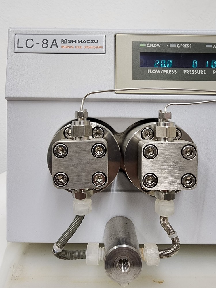 Shimadzu LC-8A Preparative Liquid Chromatography Pump Powers On