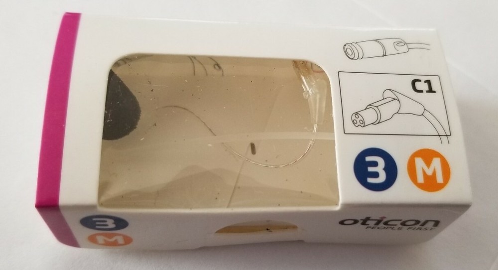 HEARING AID SPEAKER UNIT ~ MEDIUM C1 ~ Size 3 ~ LEFT Side ~ BNIB