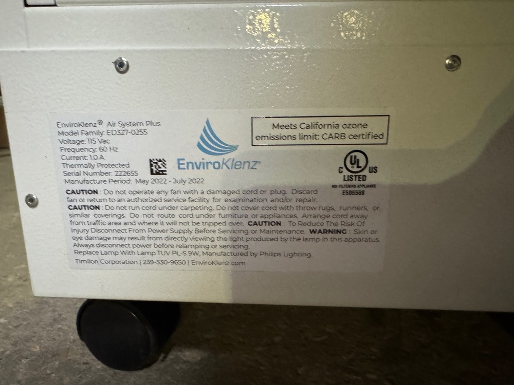 Enviroklenz Air System Plus ED327-0255