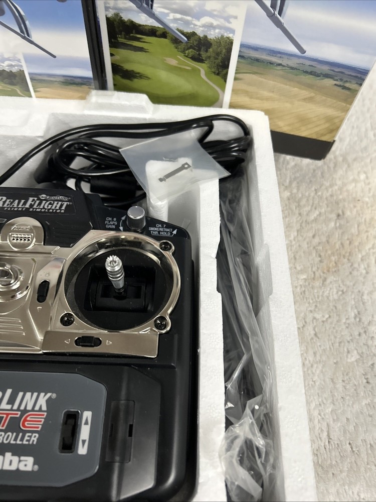 RealFlight 6 RC Flight Simulator NEW Open Box Futaba InterLink Elite Controller