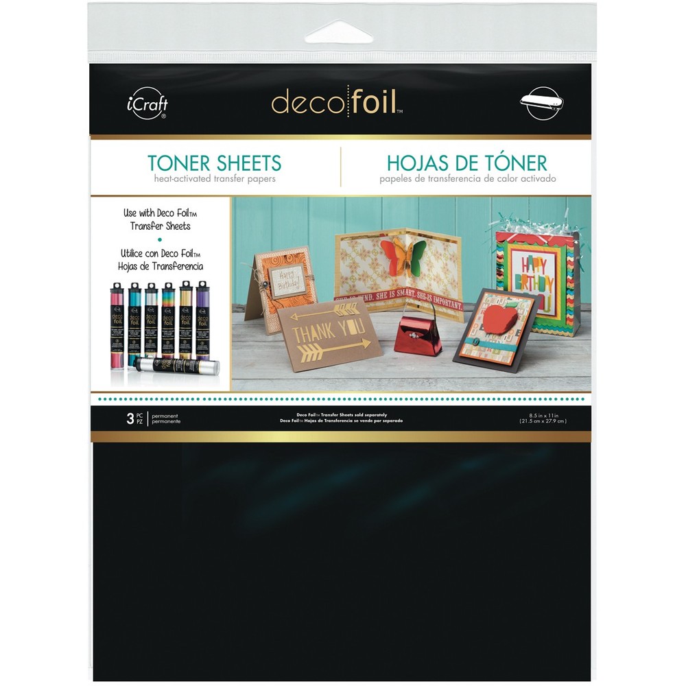 iCraft Deco Foil Toner Sheets 8.5"X11"-3/Pkg