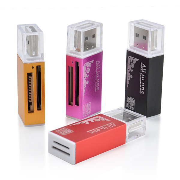 For Micro SD SDHC TF M2 MMC MS PRO DUO USB 2.0 All in 1 Multi Memory Card Reader