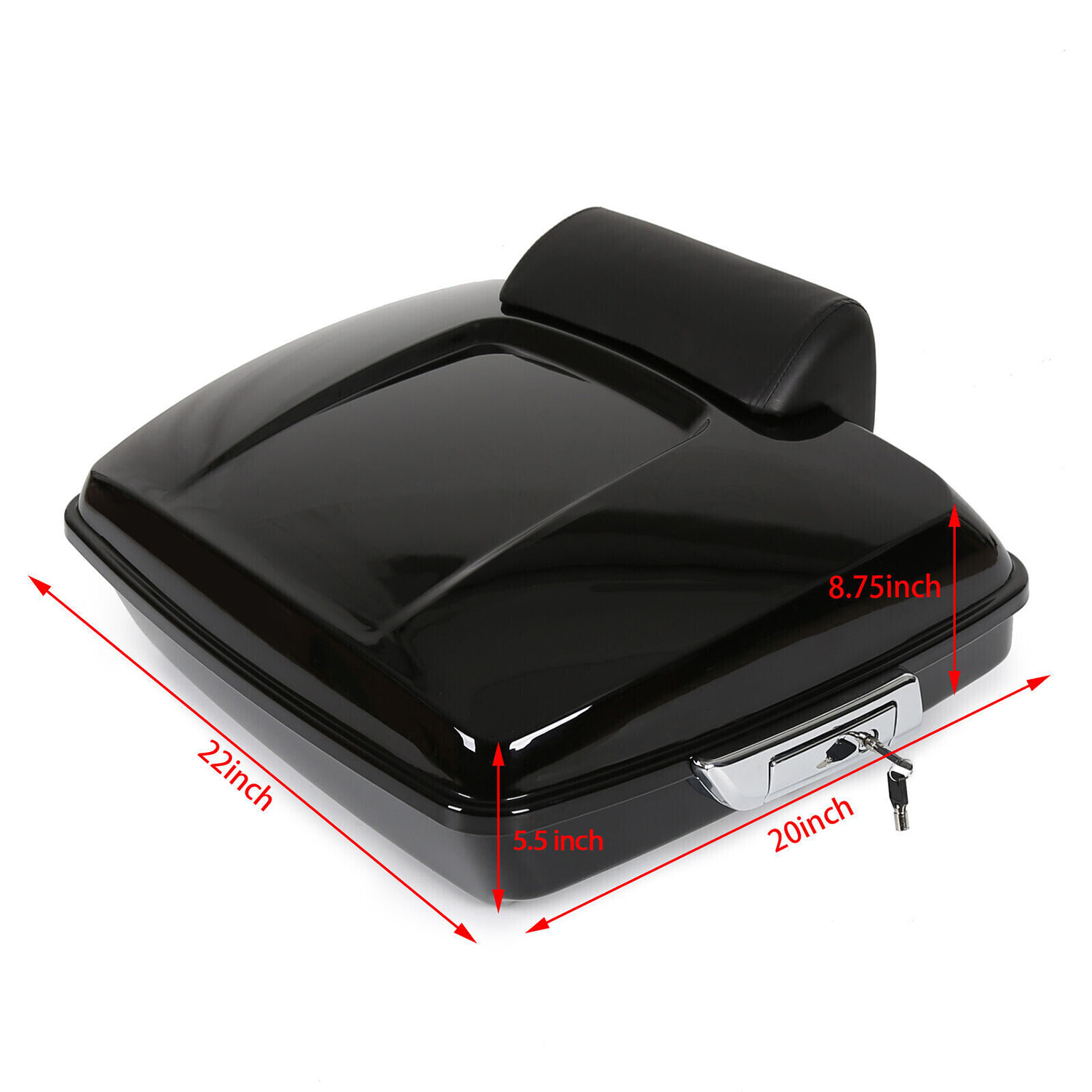 5.5" Razor Tour Pak Pack Trunk Backrest Mount Rack For Harley Street Glide 14-24