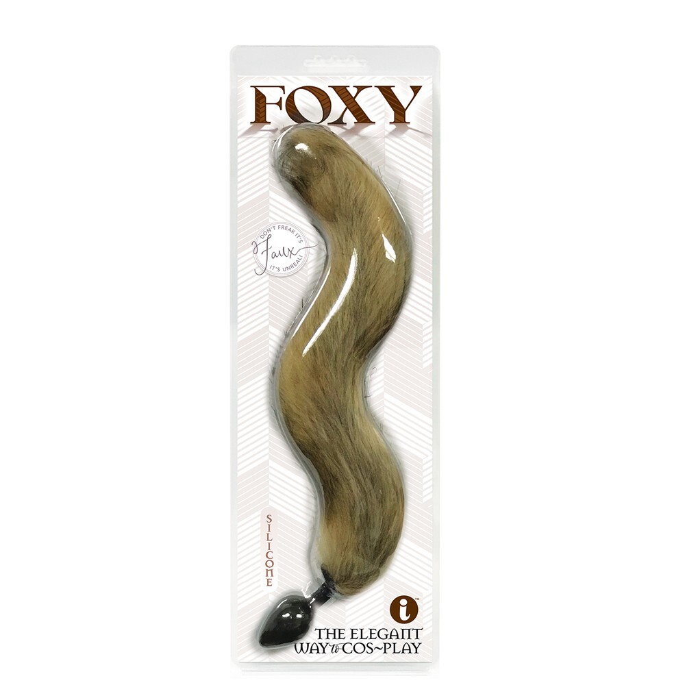 Butt Plug Foxy Silicone Fox Tail Gold