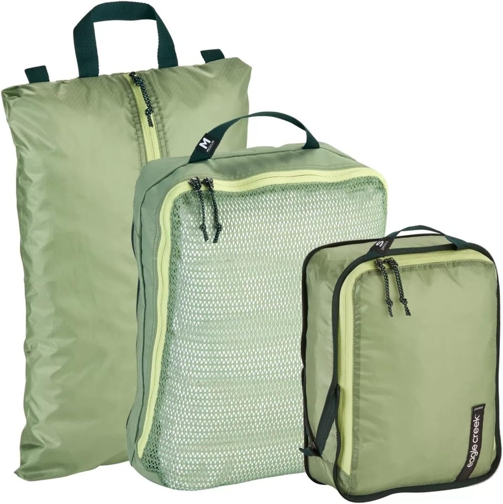 NEW EAGLE CREEK PACK-IT REVEAL / ISOLATE ESSENTIALS PACKING SET MOSSY GREEN