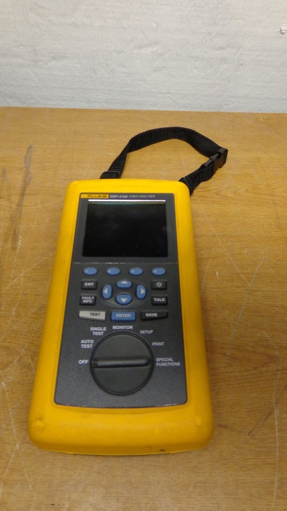FLUKE DSP-4100 CABLE ANALYZER AS-IS / Failed POST (Need AC Adapter)