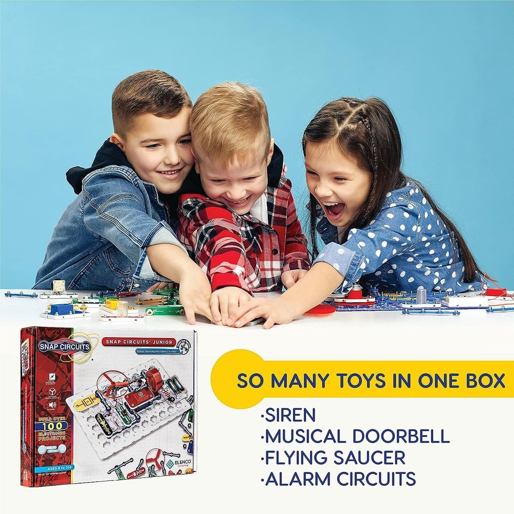 Snap Circuits Jr. SC-100 Electronics Exploration Kit, Over 100 100 Projects