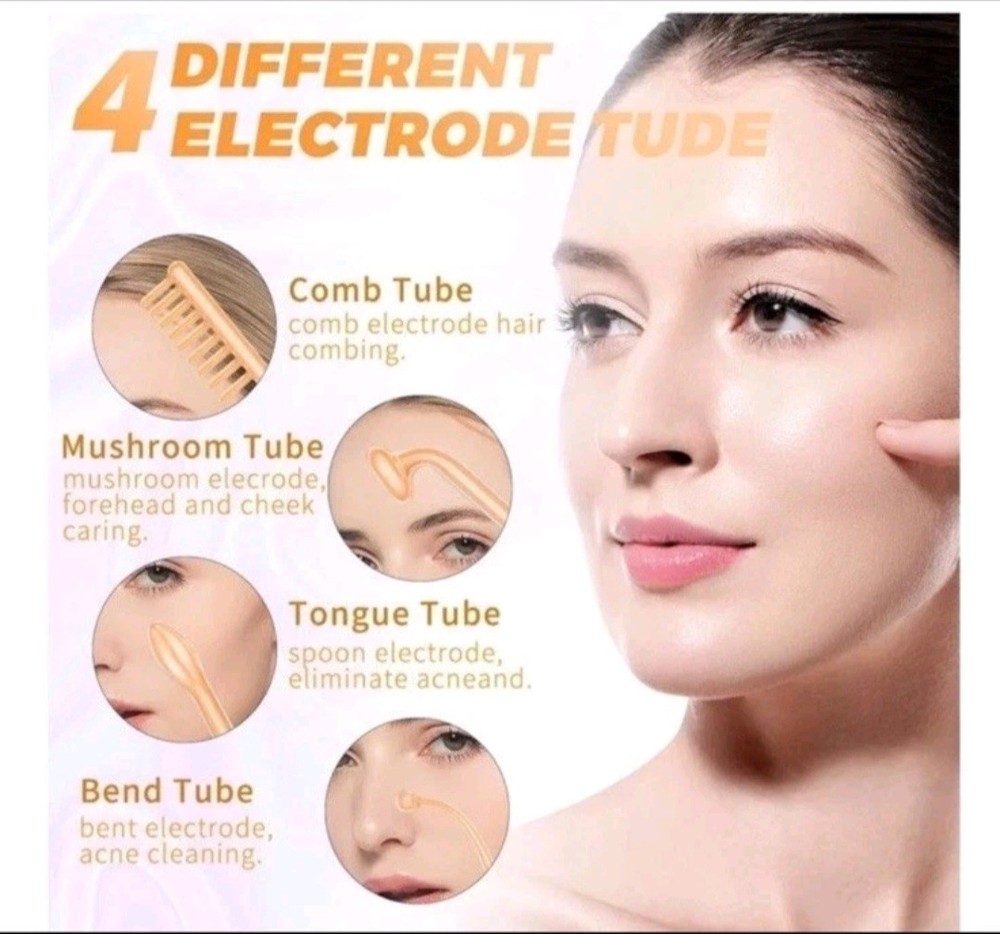 Portable High Frequency Facial Machine LZ-006A, Multiple Electrodes