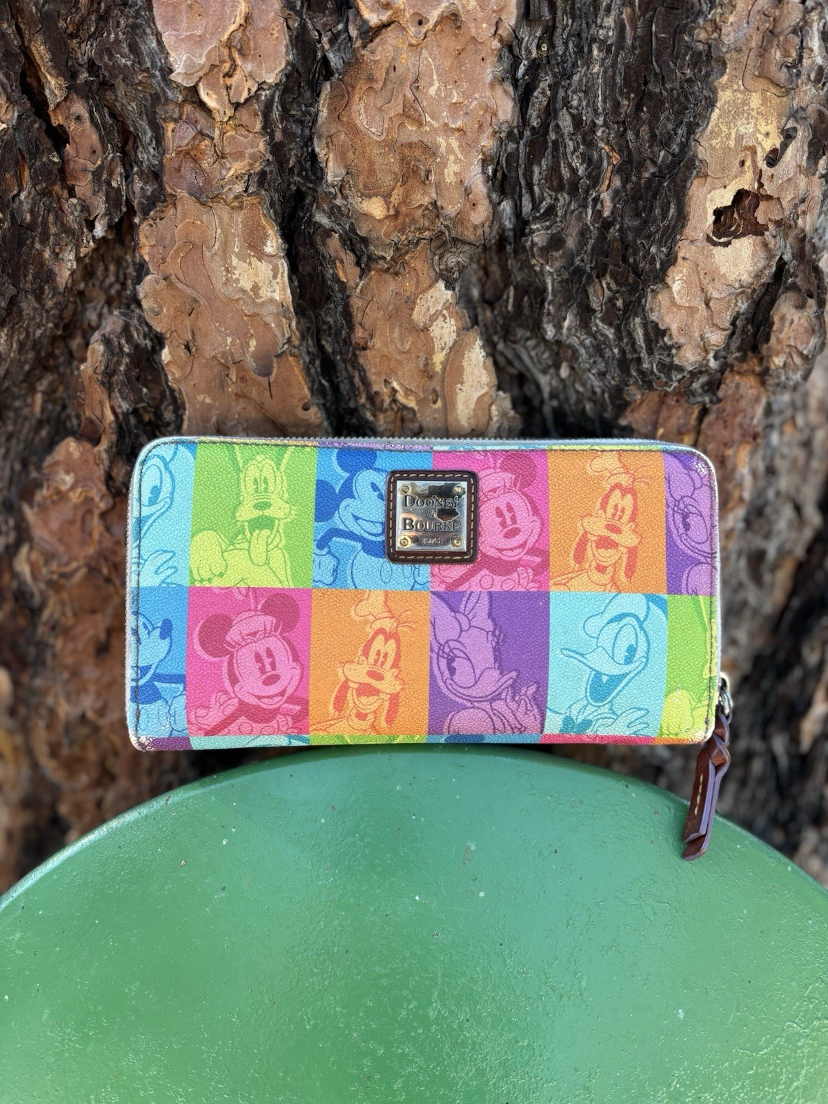 Dooney & Bourke x Disney Parks Rainbow Character Zip Wristlet Wallet