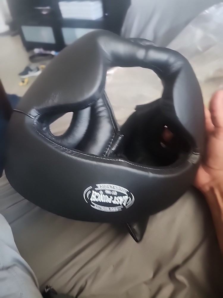 Last Punch Headgear Black Size Large Adjustable Strap
