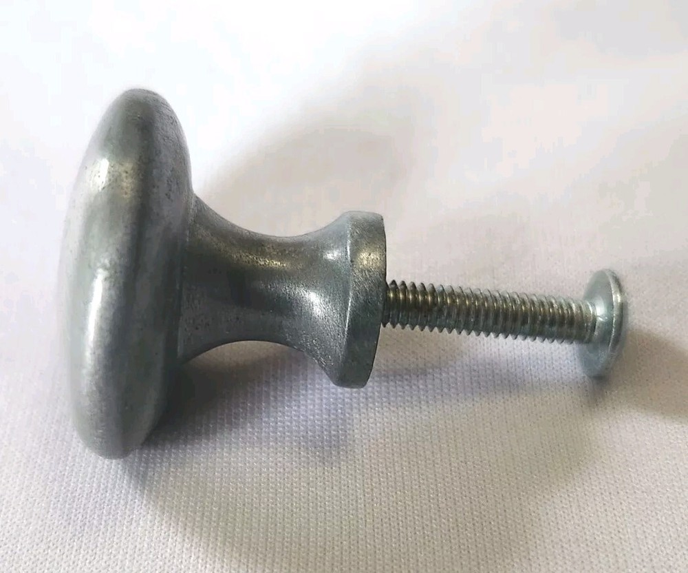 Nover Satin Chrome Solid Brass 25mm Button Knobs 5003715 Lot 7