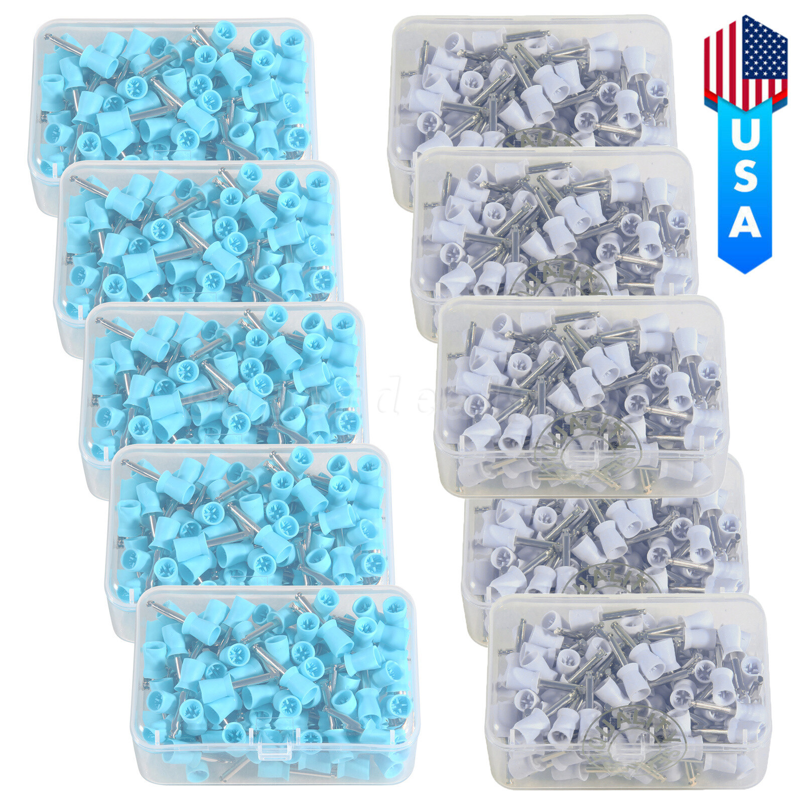 100-1000*Dental Rubber Prophy Tooth Teeth Polish Polishing Cups Latch type brush