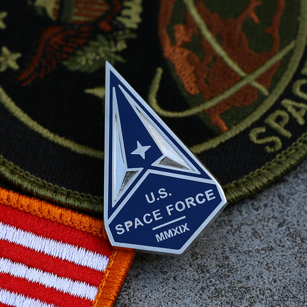 PAIR U.S. Space Force Collar Lapel Badge insignia Pins