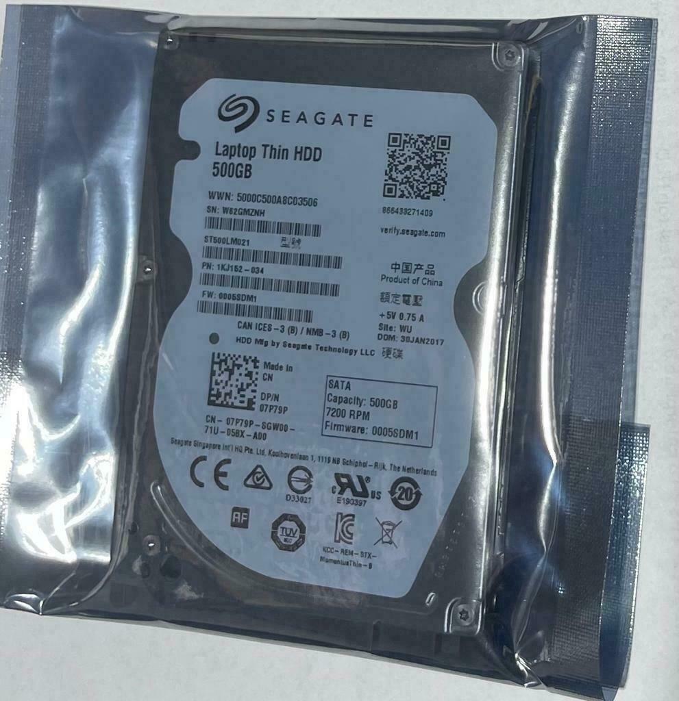 Seagate Laptop Thin HDD ST500LM021 500GB 2.5" SATA III Laptop Hard Drive