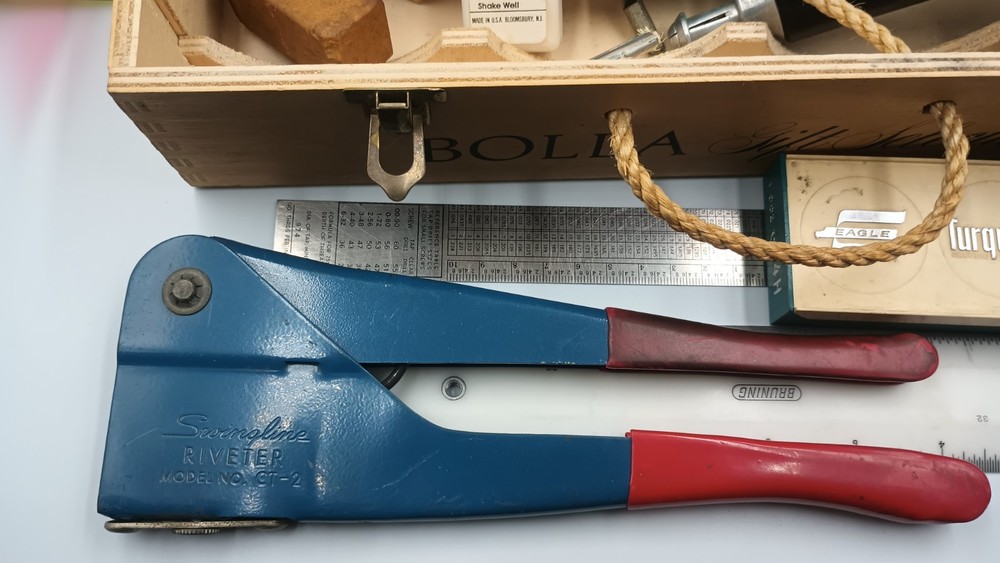 Vintage Drafting Tool Lot Neptune Compass Set Geometry Tools 50+ Items