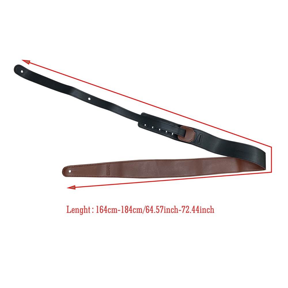 Extra Long PU Leather Guitar Strap
