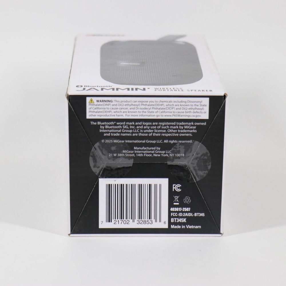 2Boom Jammin Bluetooth Speaker Black BT345K
