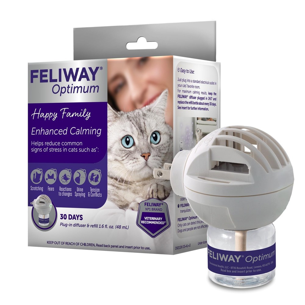 FELIWAY® Optimum 30 Day Cat Calming Plug In Pheromone Diffuser Starter Kit