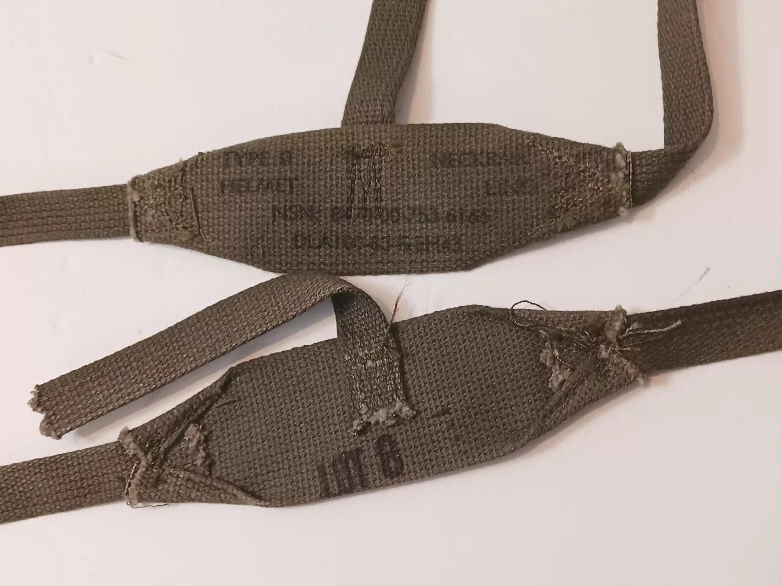 Vintage USGI M1 Helmet Liner Nape Straps Lot Of Two