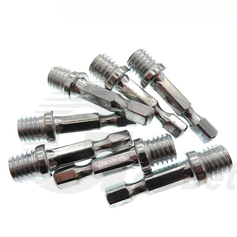 Electric Drill Adapter Mandrel Attachment for Angle Grinder Backing Pad M14 M10
