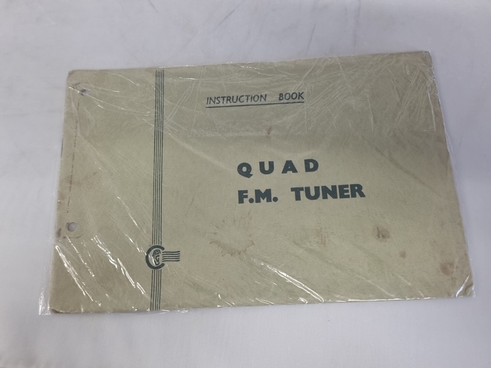 Quad 2 FM Mono Tuner With Instruction Book