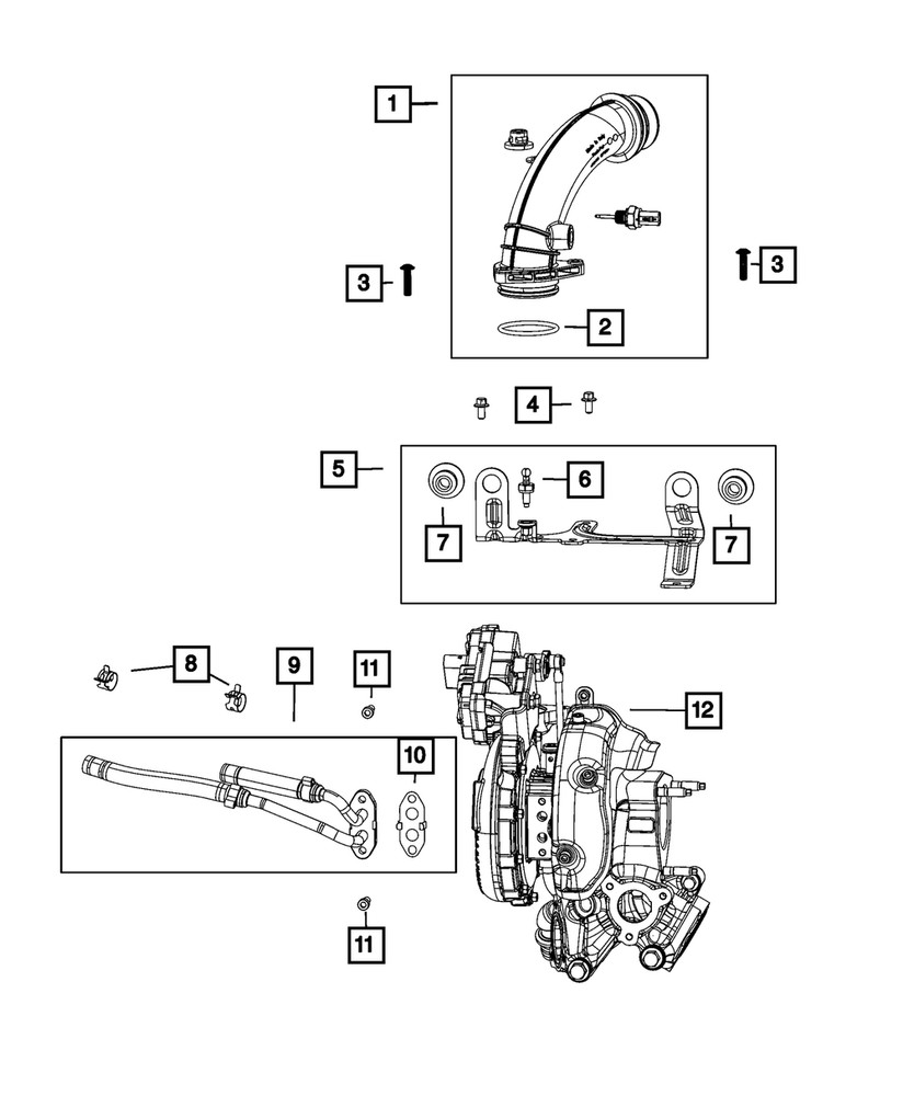 Genuine Mopar Engine Cover Bracket 68490216AA