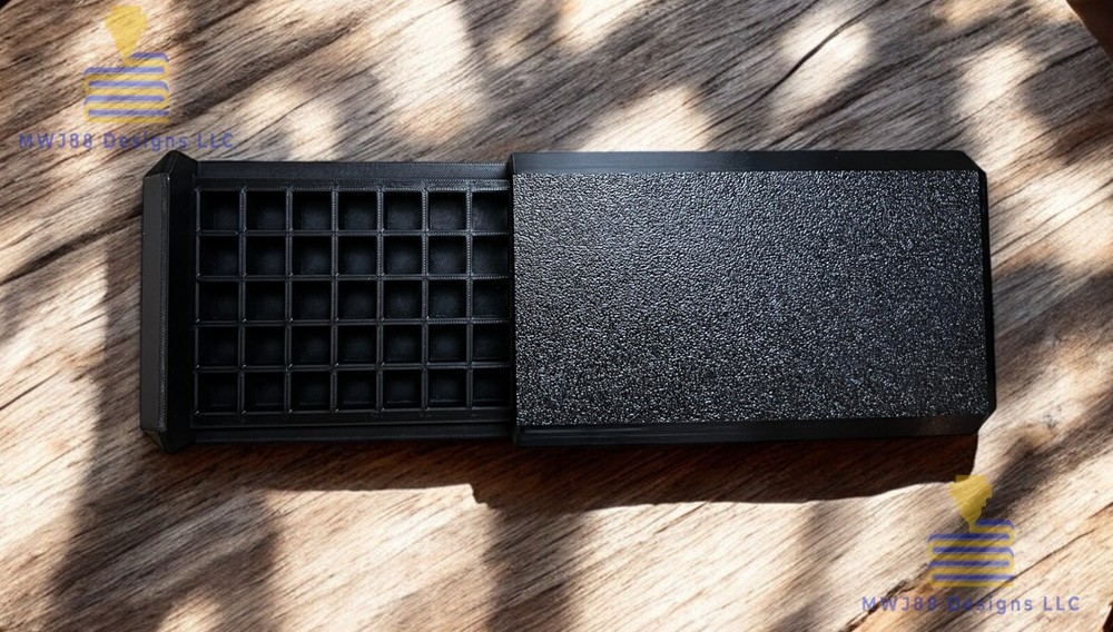 Sliding .50 AE Ammo Storage Box Case - 50rd Round - Multiple Colors Available!